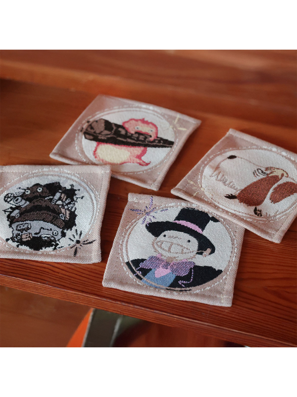 Howl's Moving Castle Gobelin Coasters Set of 4