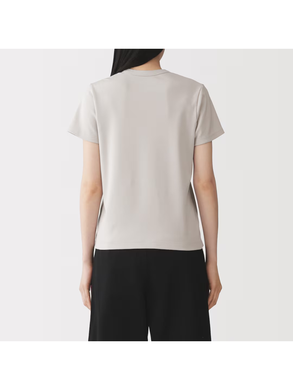 MUJI Women's Cooling Sweat-Resistant Crew Neck Short-Sleeve T-Shirt