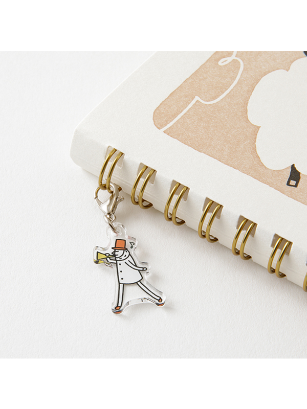 Midori Ojisan B6 Ring Notebook & Acrylic Charm Set (91804435)