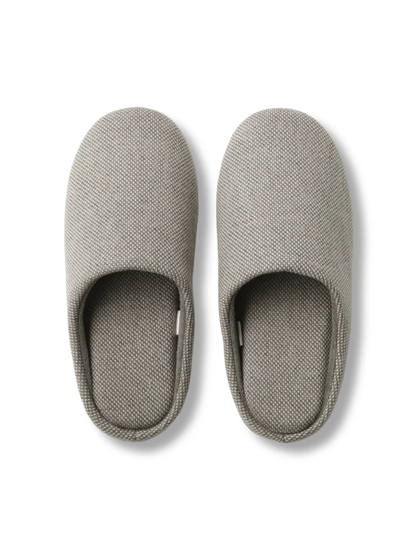 MUJI Cotton Twill Indoor Slippers with Firm Cushioned Sole