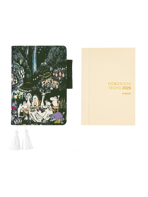 Hobonichi Techo 2026 Moomin Series "A Big Party Night" A6 Planner + Cover