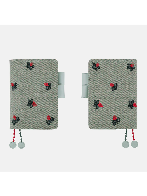 Hobonichi Techo 2027 A6 Cover – Mina Perhonen “Light Berry” (Green)