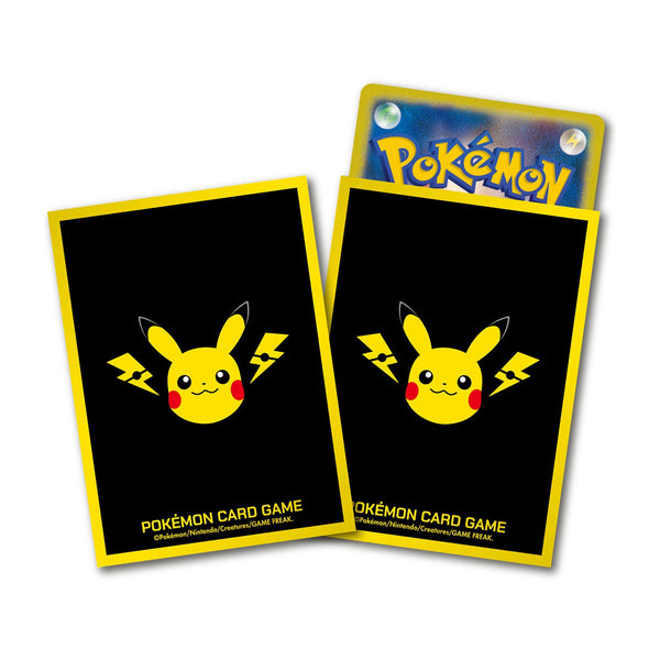 Pokemon Card Game Deck Shield Pikachu & Lightning 64 Card Sleeves