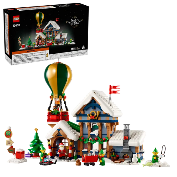 LEGO Icons Christmas Santa’s Post Office Building Set
