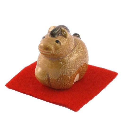 Kimura Ohshido Kyoyaki Zodiac Horse Figurine