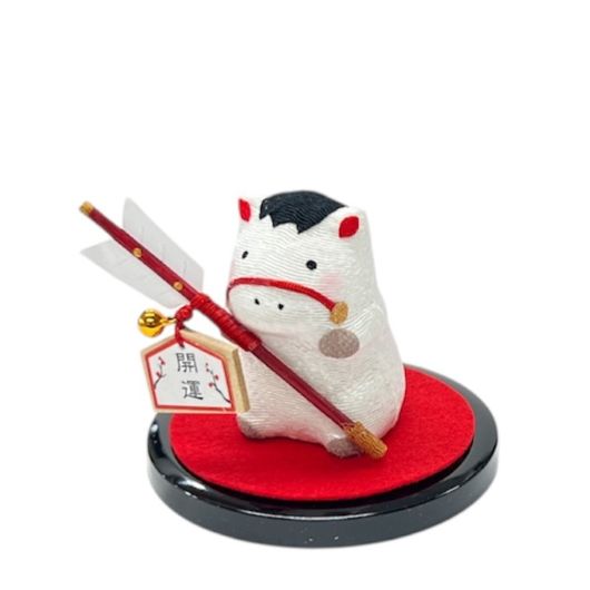 Kimura Ohshido Japanese White Lucky Horse Ornament