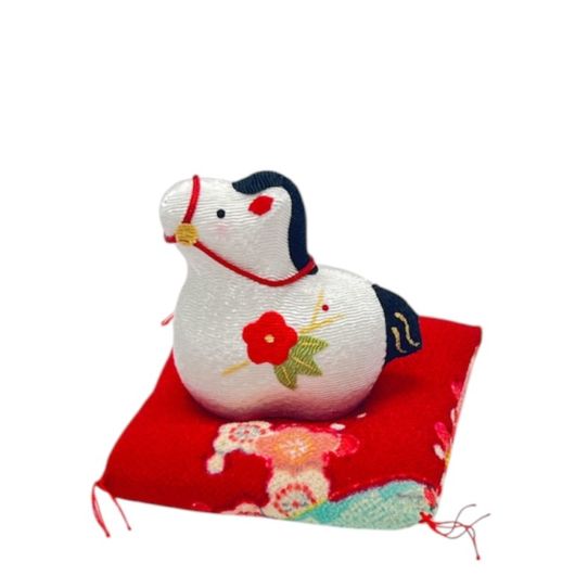 Kimura Ohshido Japanese White Lucky Horse Ornament Small Size