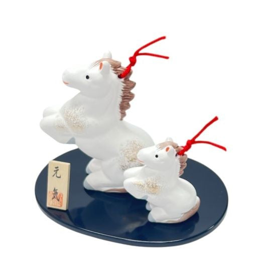 Kimura Ohshido Japanese Zodiac Horse Clay Bell Ornament