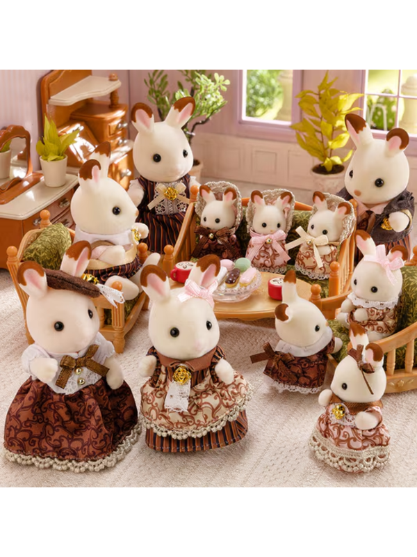 Sylvanian Families Chocolate Rabbit Family 40th Anniversary Set