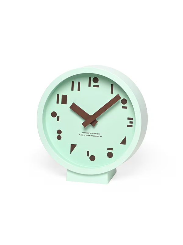 Lemnos M,S,S. Geometric Design Clock – SYO25-10 Mint Green