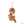 Load image into Gallery viewer, Monchhichi Sweet Brown Keychain Plush
