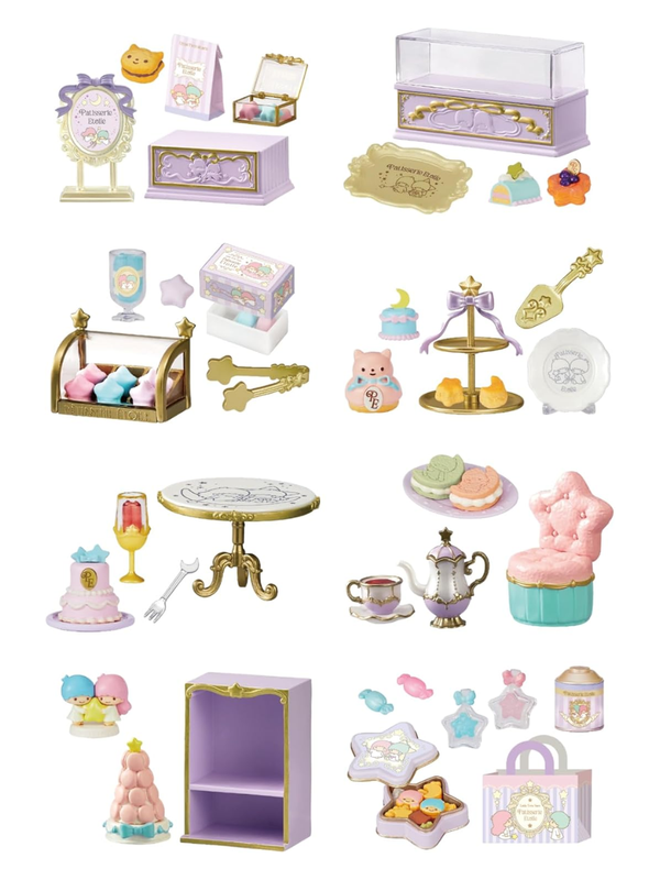 Little Twin Stars Kiki & Lala Patisserie Etoile Miniature Figure Collection Box Set Complete 8 Types
