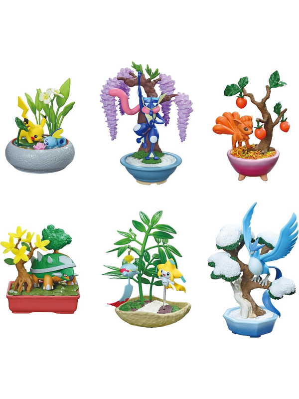 Re-Ment Pokemon Pocket BONSAI 3 Seasonal Diorama Figure Box Set Complete 6 Types