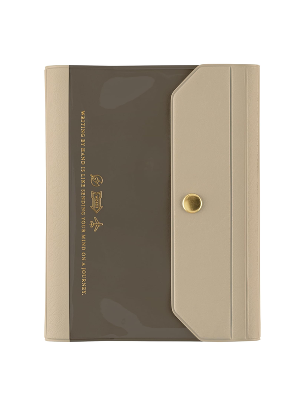 Hobonichi Techo Aileron Gray Cover Original Size A6 PVC Planner Cover with Snap Closure