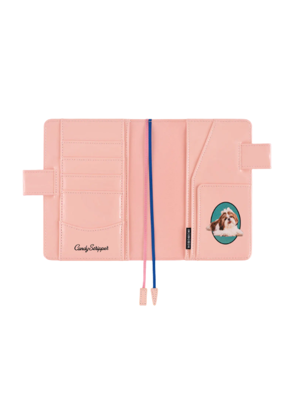 Hobonichi Techo Original A6 Cover Candy Stripper DOG & CAT Random Pink