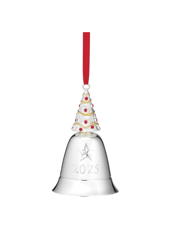 Lenox 2025 Musical Bell Ornament – Silver-Plated Holiday Decoration