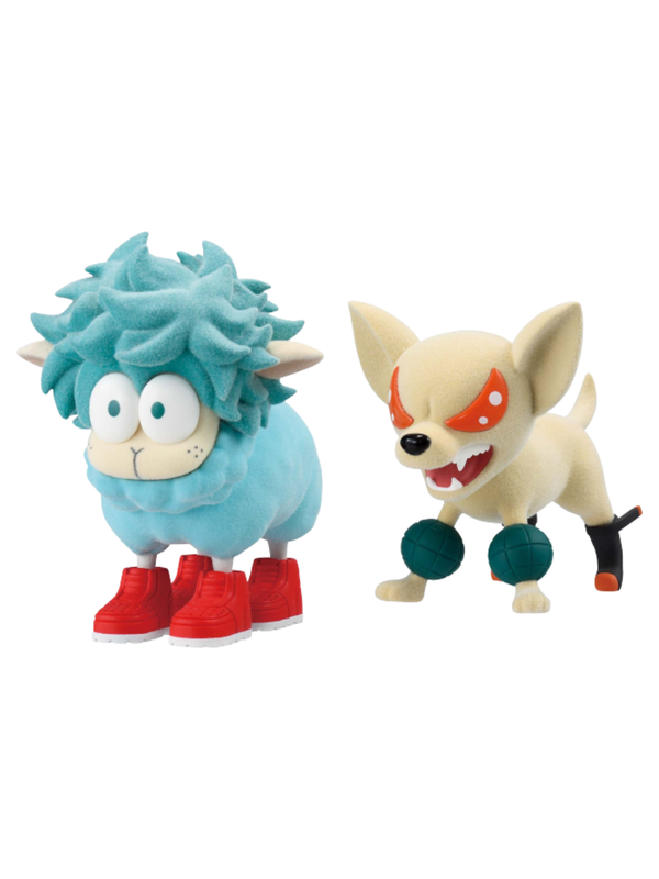 My Hero Academia Fluffy Puffy Figure Series Dexy Sheep & Baku Dog