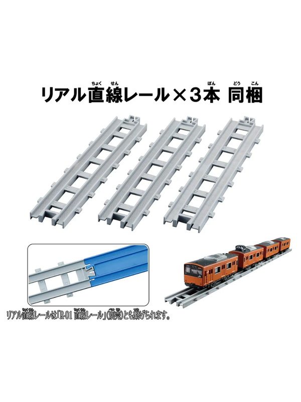 Plarail Real Class 201 Series Commuter Train (JR West Orange) – Detailed 4-Car Train Set