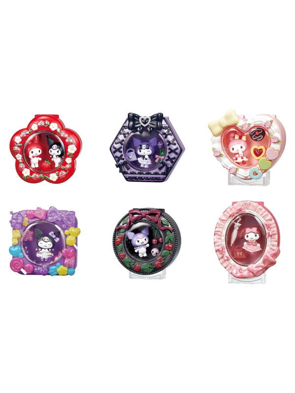 Re-Ment Sanrio My Melody & Kuromi Melty Compact Figure 6-Pack Box Set