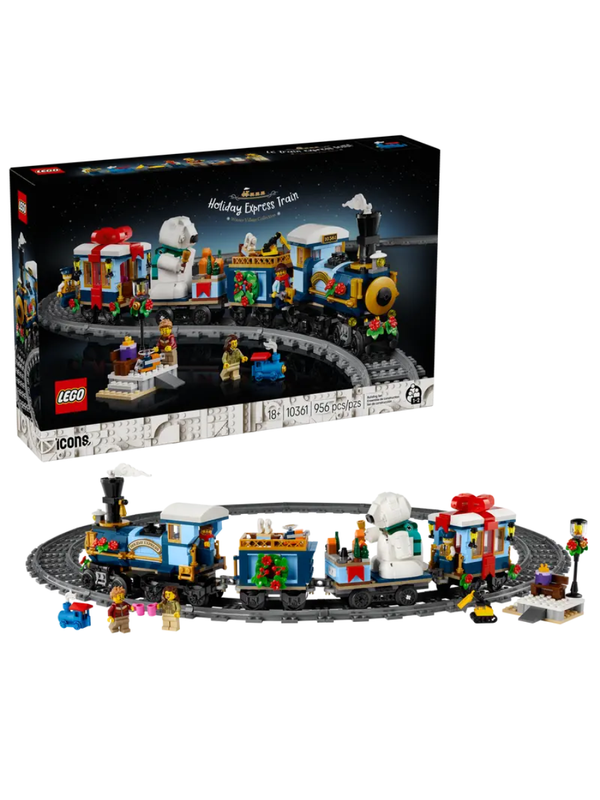 LEGO Icons Holiday Express (10361) – 4-Car Train Set