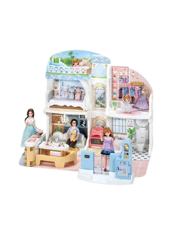 Christmas Set LICCA Chatting Auto-Lock 2-Story Grand Maison