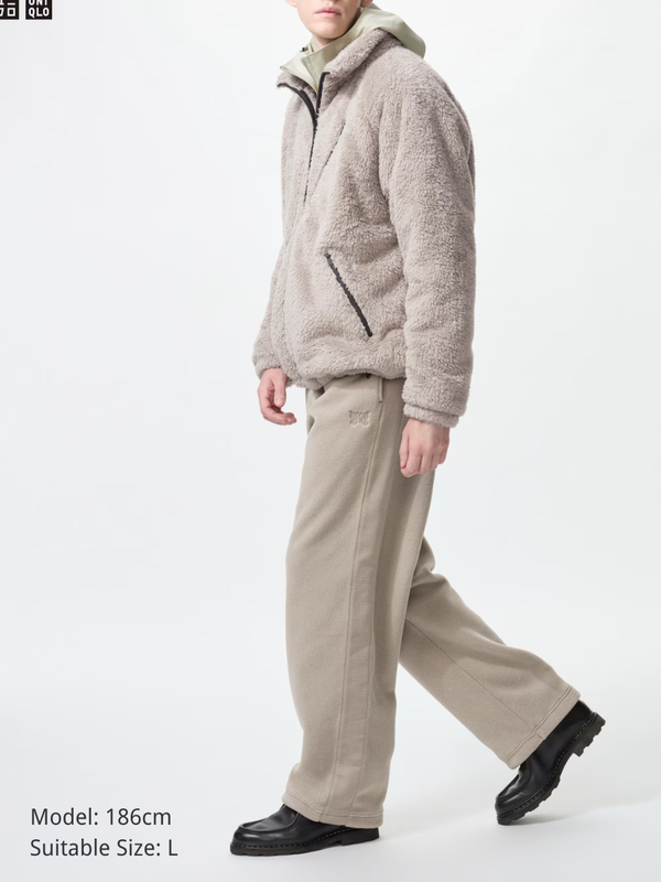 UNIQLO and NEEDLES Fleece Wide-Leg Pants (Long Length)