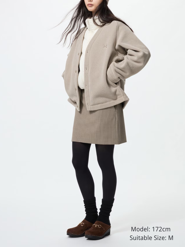 Uniqlo Needles Fleece Oversized Cardigan