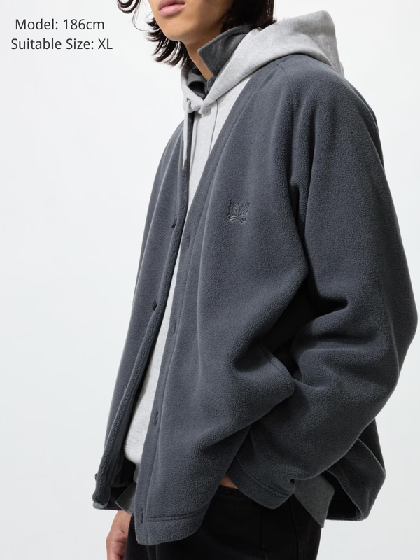 Uniqlo Needles Fleece Oversized Cardigan