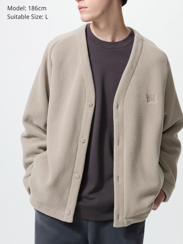 Uniqlo Needles Fleece Oversized Cardigan