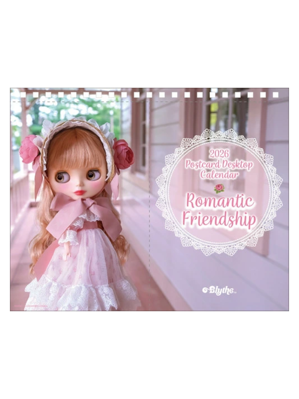Blythe 2026 Desk Calendar Romantic Friendship Design Cute Collectible Gift