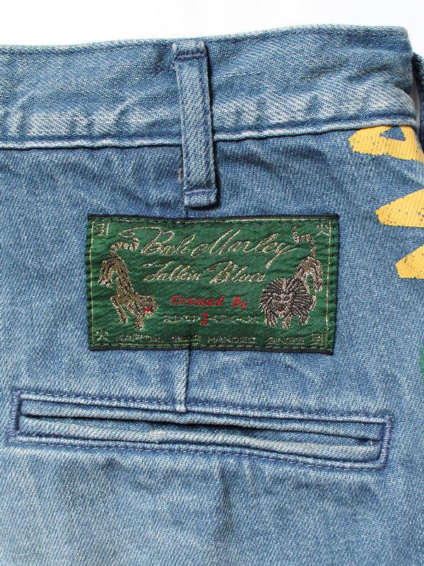 Kapital 12oz Denim Marley Talkin Blues Flare Pants Women