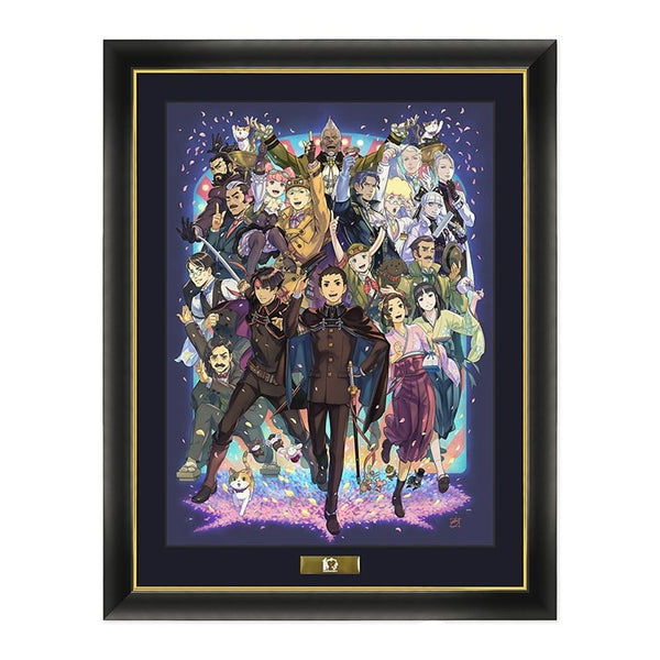 The Great Ace Attorney 10th Anniversary Character Fine Graph Framed Art Print