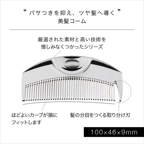 LOVECHROME F Tsuki Silver Folding Hair Comb