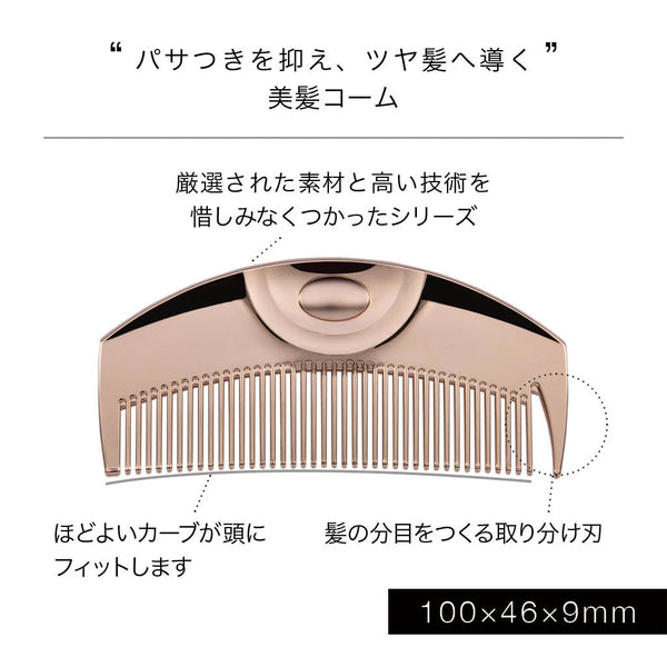 LOVECHROME K24GP Tsuki Rose Gold Luxury Hair Comb