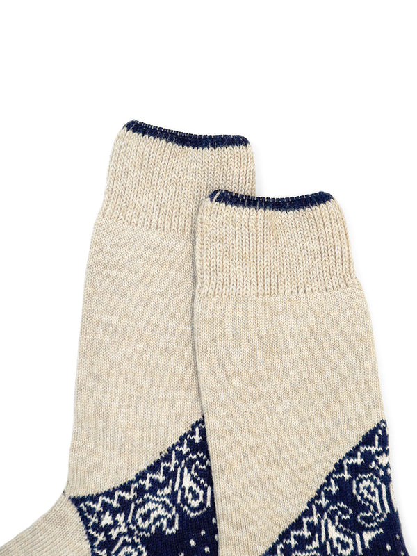 Kapital 96 Heel Paisley Bandana Socks