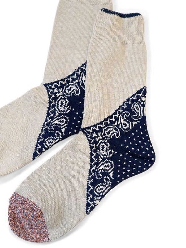 Kapital 96-pack Heel Paisley Bandana Socks