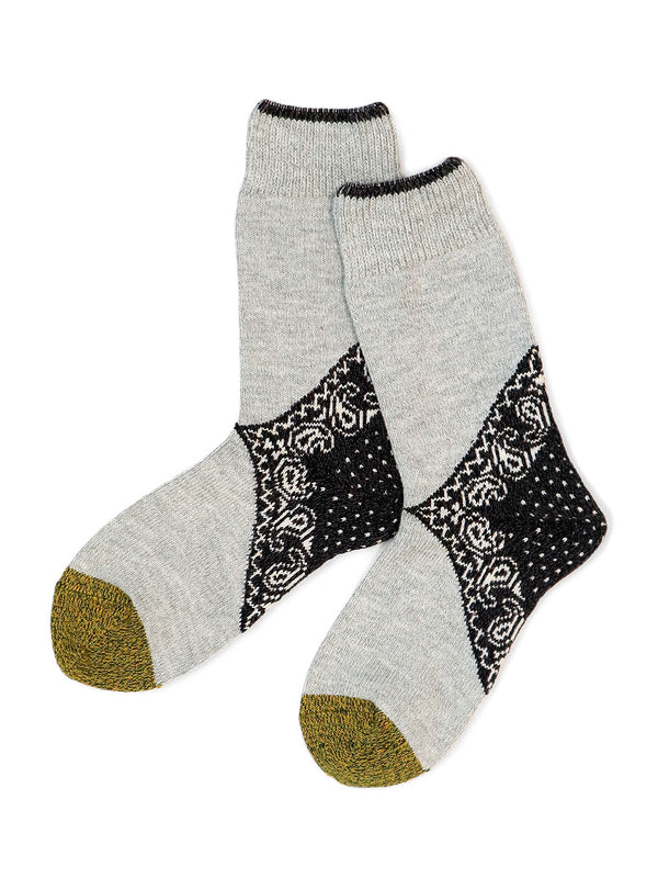 Kapital 96-pack Heel Paisley Bandana Socks