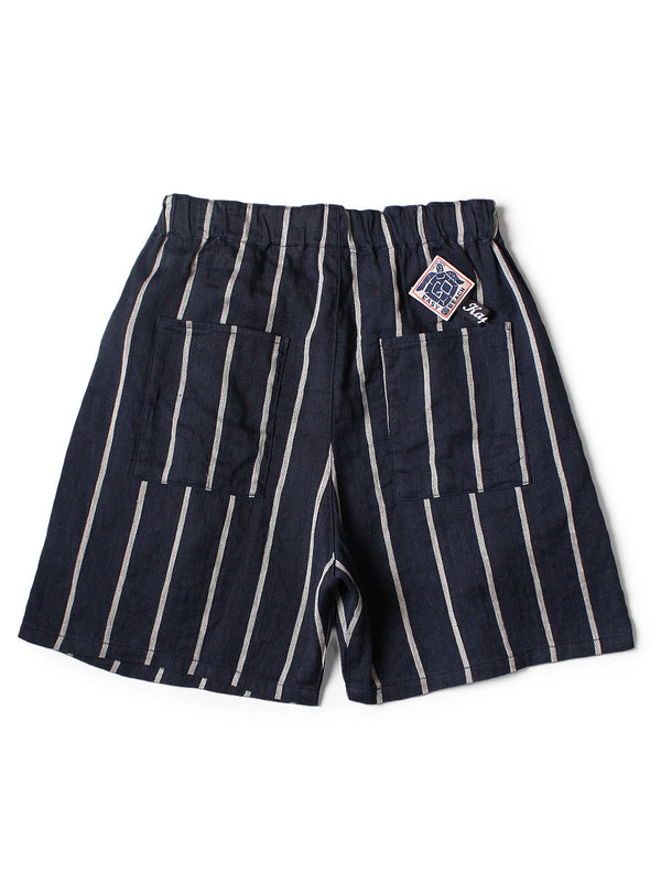 Kapital Linen Phillies Stripe Easy Beach Go Shorts Pants