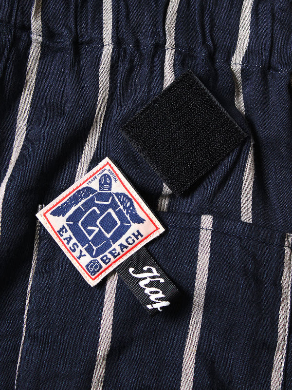 Kapital Linen Phillies Stripe Easy Beach Go Shorts Pants