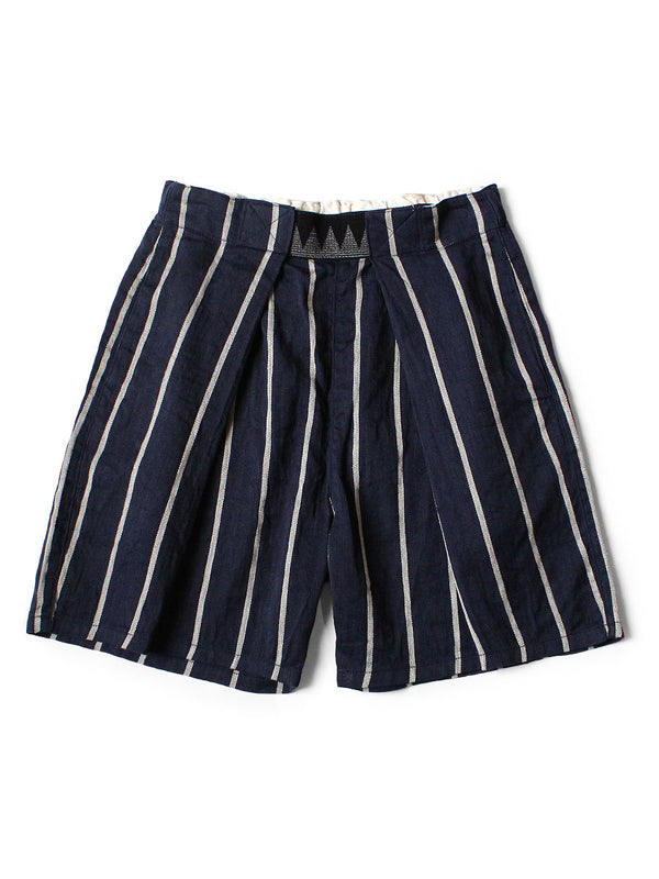 Kapital Linen Phillies Stripe Easy Beach Go Shorts Pants