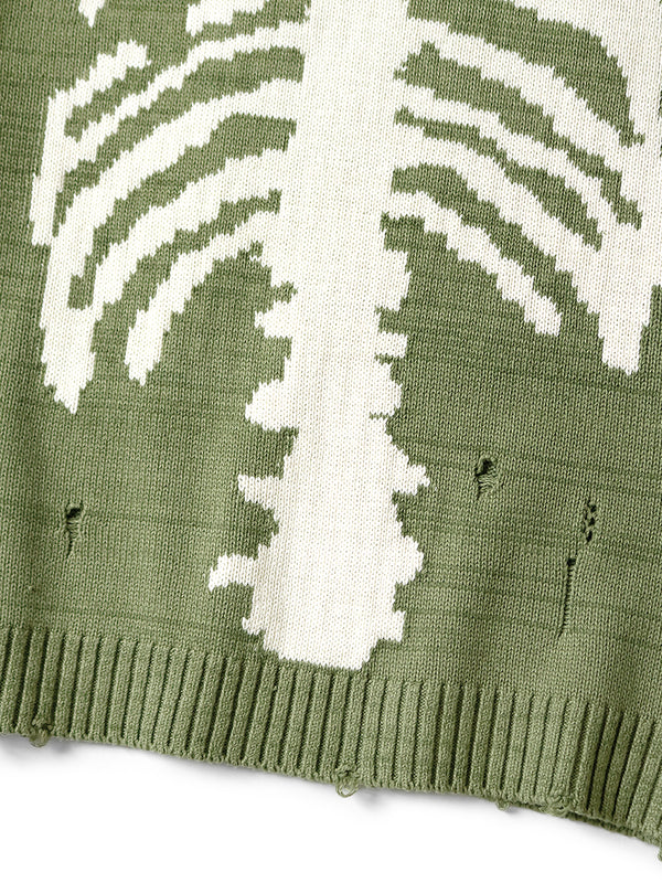 Kapital 5G Cotton Knit BONE Crew Sweater