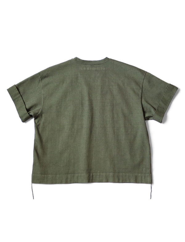 Kapital 16/- Heavyweight Jersey ARMY Beach Pack T-Shirt