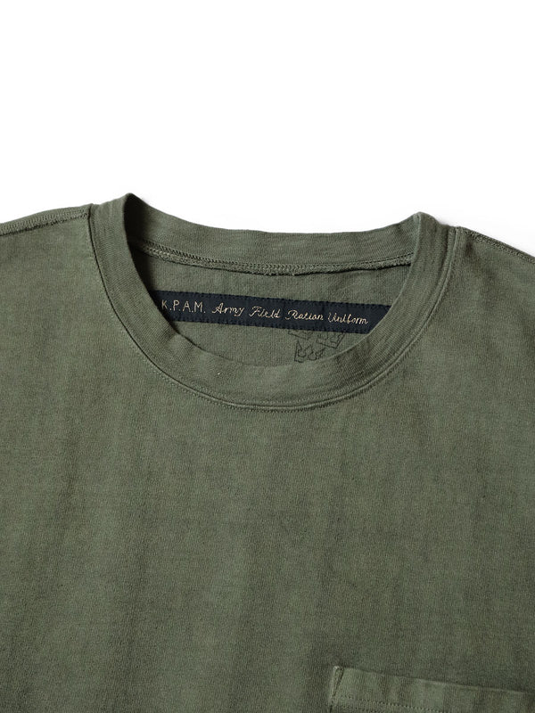 Kapital 16/- Heavyweight Jersey ARMY Beach Pack Tee