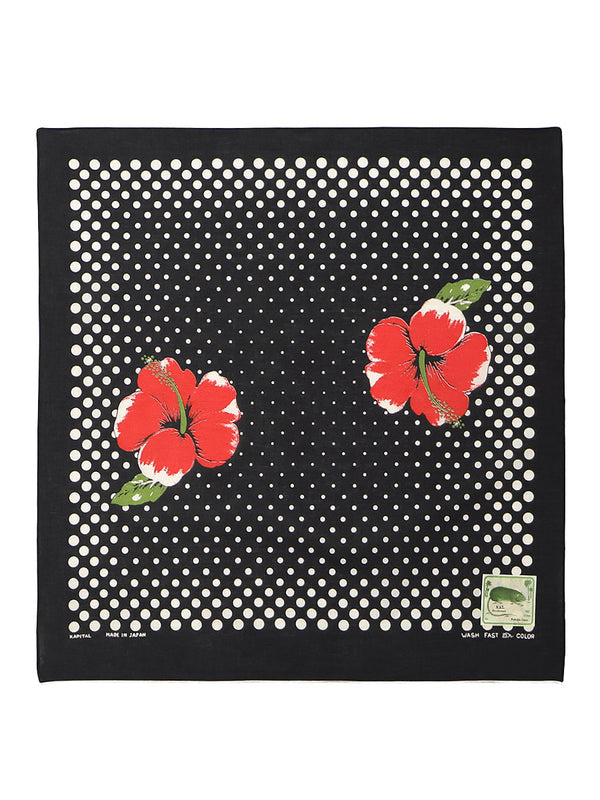 Kapital fastcolor selvedge bandana (TWIN HIBISCUS)