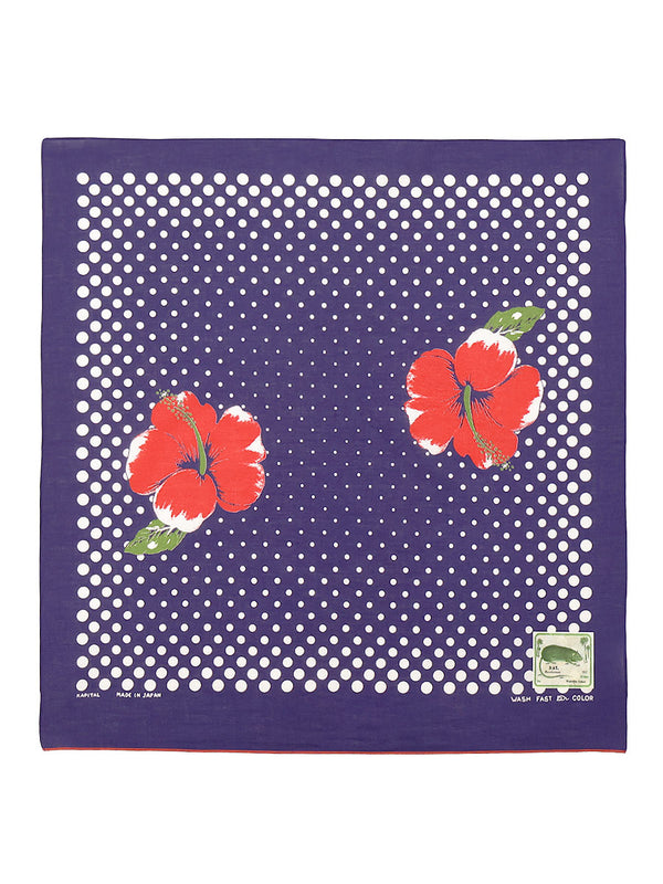 Kapital fastcolor selvedge bandana (TWIN HIBISCUS)