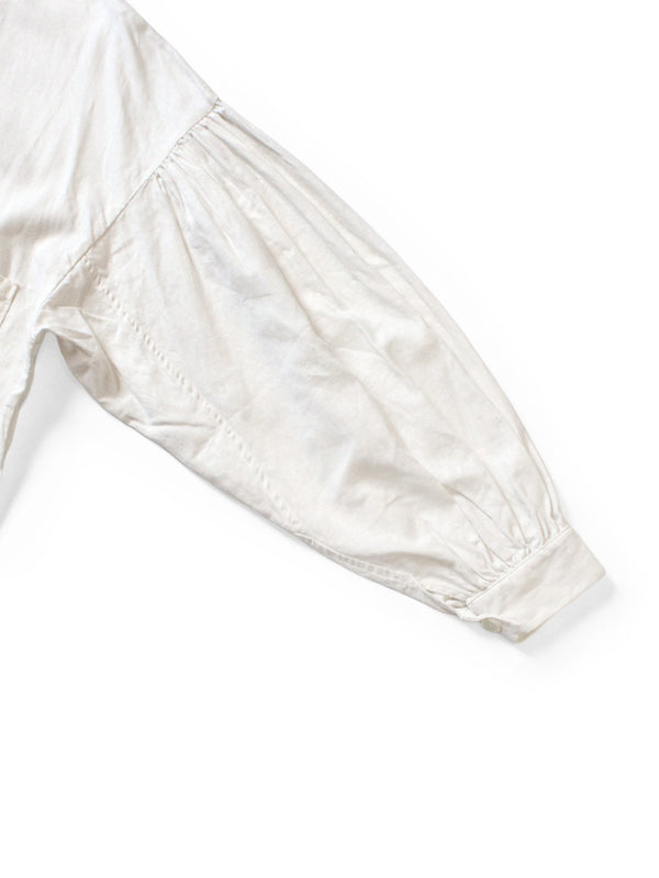 Kapital Linen Canvas Ruffle Gypsy Blouse