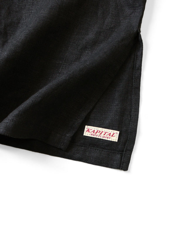 Kapital Linen Canvas Ruffle Gypsy Blouse