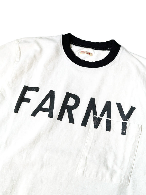 Kapital 18.5/-Tenjiku Ringer Pocket T-shirt (FARMY) Tee