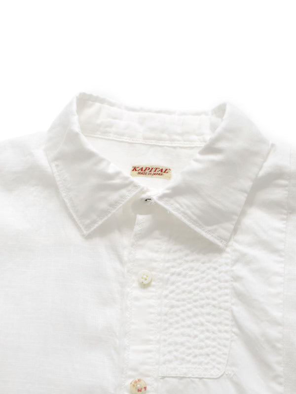 Kapital Cotton x Linen Patchwork Kathmandu Shirt (Short Sleeve)