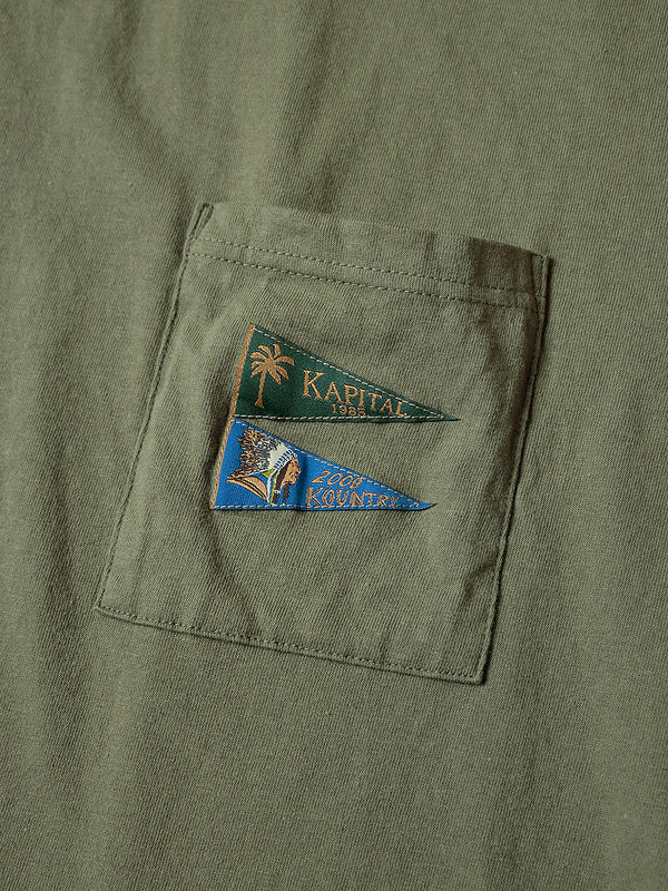 Kapital 20 Jersey Pennant T-shirt 3 flags Tee
